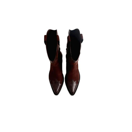 Women's heeled boots mustang 55973 moka
