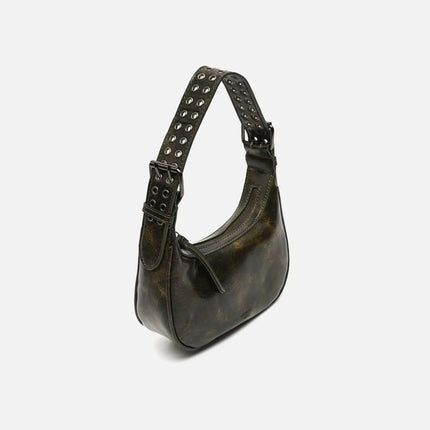 Borsa a tracolla Misako Iloas con manico regolabile e dettagli ED metallizzati. Borse da donna