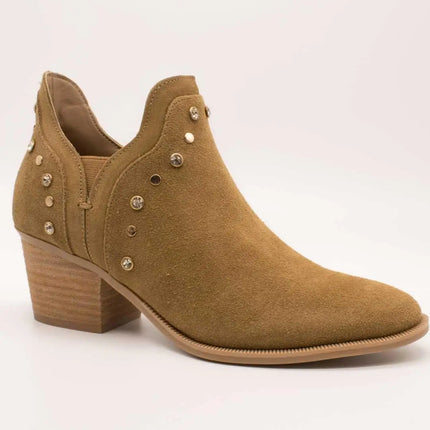 Carmela ankle boot 163147-02 camel suede for women