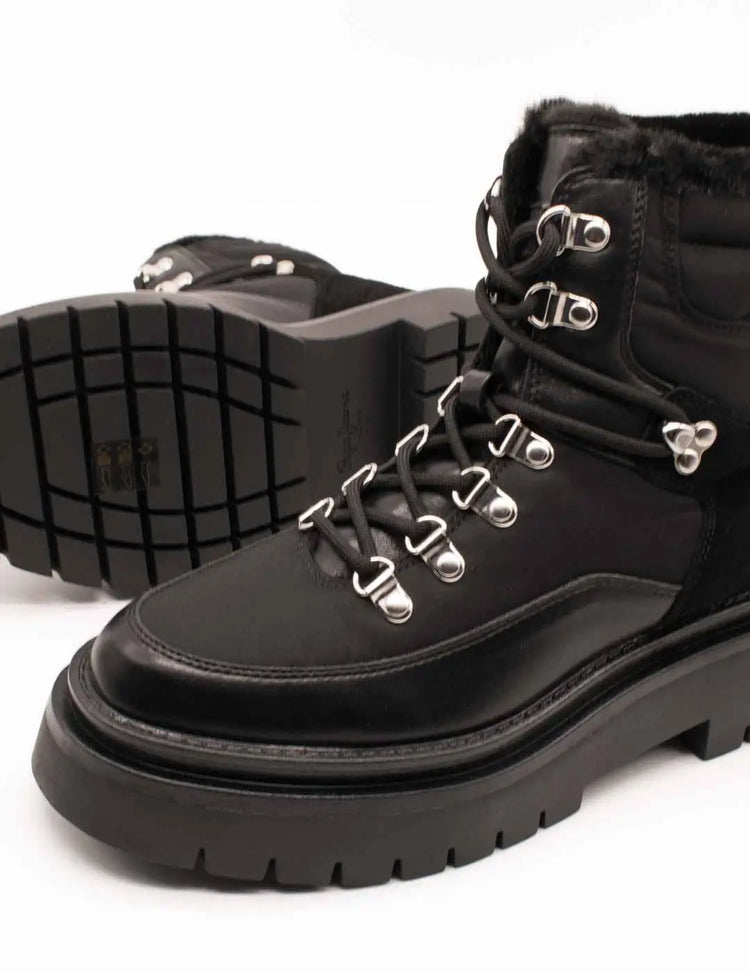 Pepe jeans ankle boot pls50498-999 queen ice black for women