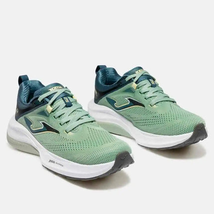Joma Hombre Hispalis RHISPS2623 Running Shoes for Men, Caqui Color, Breathable Mesh Upper, Dual Density Cushioning, Ideal for Asphalt Training with 10 mm Drop and Durable Rubber Sole. PlatiNum