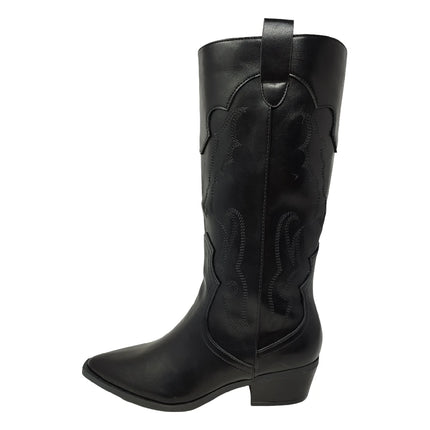 Women's high top country boots – fine toe & comfortable heel. Hd brand.