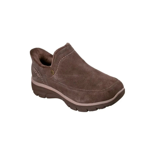 Skechers Easy Going - Modern Whisper Women's Brown Sneakers, comfortable and breathable footwear for autumn with a flat platform sole, perfect for casual wear and outdoor activities. PlatiNum