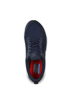 Skechers Work Squad Sr Women's Sneakers, ergonomic design for all-day comfort, reinforced toe, durable materials for work environments, and non-slip sole for safety on smooth surfaces. PlatiNum