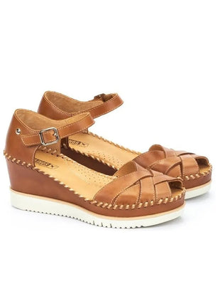 Pikolinos esparto wedges w3z-1840 women leather PlatiNum