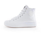 High-top Canvas Shoes for Women by ANDY-Z AZ1007 with Zip Closure, Textile Lining, Comfortable Platform Sole, and Non-Slip Design, Ideal for Casual and Outdoor Use. Perfect Women's Footwear for Spring and Autumn. PlatiNum