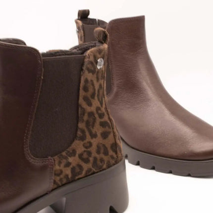 24hrs ankle boot 26984 combi lebrown for women