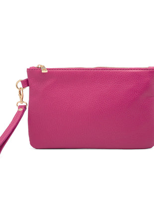 Pochette da Donna in Vera Pelle Made in Italy Mini Borsa a Mano con Tracolla e Bracciale - Mya di Mauro Pelletteria