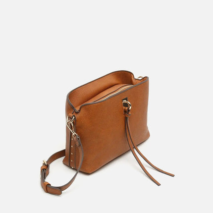 Borsa a tracolla piccola Misako Engri con dettagli metallici Money Pocket