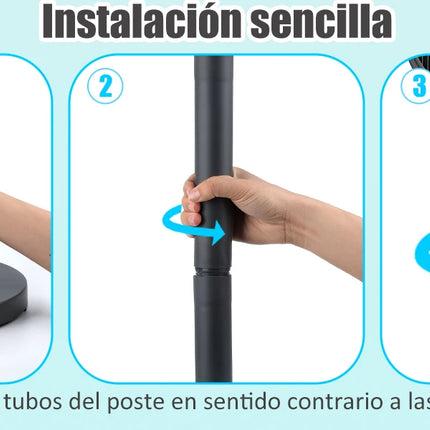 Artree | Ventilatore Silenzioso da Terra. Potente 60W. Oscillazione omnidirezionale a 120º. Ventilazione turbo con 3 velocità e portatile. Ventilatore a basso consumo energetico.