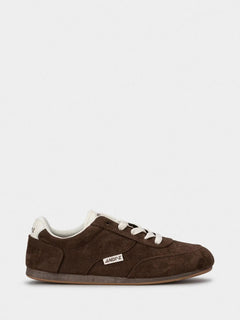 Retro women's shoes, ANDY-Z 8015 BROWN casual sneakers with lace-up closure, thin sole, and versatile fit, perfect for casual occasions, comfortable footwear for spring and autumn.