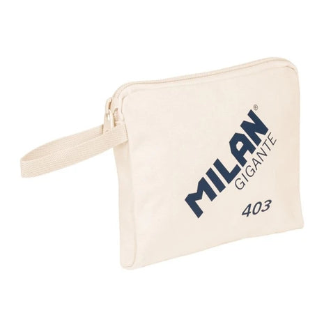 Borsa Milan serie 1918 gigante 403 - misura 26,5x22x3cm - chiusura con cerniera - 100% cotone - beige