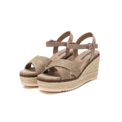 Refresh esparto wedges 172650   Taupe woman PlatiNum