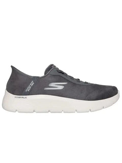 Skechers Go Walk Flex-mali Damensneaker, leichtes und bequemes graues Design mit flexibler Sohle, ideal für Freizeitkleidung und ganztägigen Komfort.