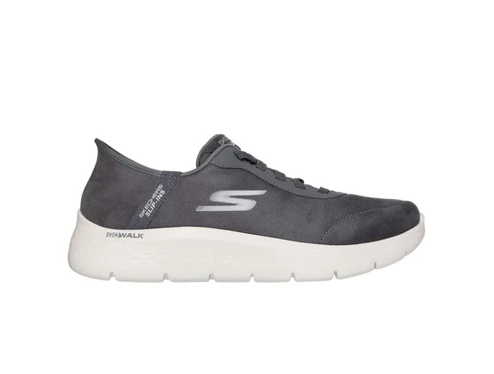 Skechers Go Walk Flex-mali Sneakers for Women, lightweight and comfortable grey design with flexible sole, ideal for casual wear and all-day comfort. PlatiNum