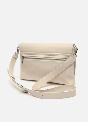Borsa a spalla Misako Nesqui-1 con patta e dettagli metallizzati ED. Borse da donna