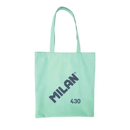 Borsa tote in tessuto della serie Milan 1918 - misura 50x38x41cm - manico lungo 27cm - tessuto 'ripstop' - colore verde