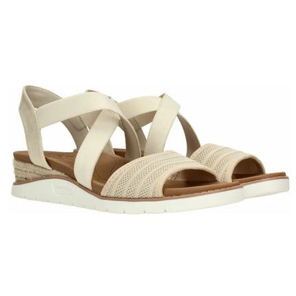 Skechers wedges women beige collection 114013 PlatiNum