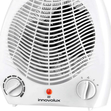 Home Heating 1000/2000W Electric Heater, lightweight and portable with adjustable thermostat, anti-tip safety feature, and fan function for cooling; ideal for bathrooms or winter use, low consumption electric radiator.