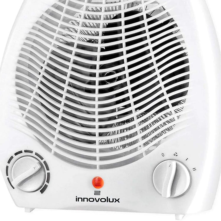 Home Heating 1000/2000W Electric Heater, lightweight and portable with adjustable thermostat, anti-tip safety feature, and fan function for cooling; ideal for bathrooms or winter use, low consumption electric radiator.