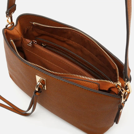 Borsa a tracolla piccola Misako Engri con dettagli metallici Money Pocket