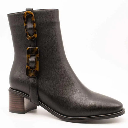 Noa harmon ankle boot 010048-0006 solene black for women