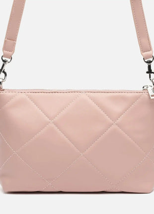 Borsa a tracolla piccola trapuntata Misako Erin con doppio manico ED. Tasca per il denaro