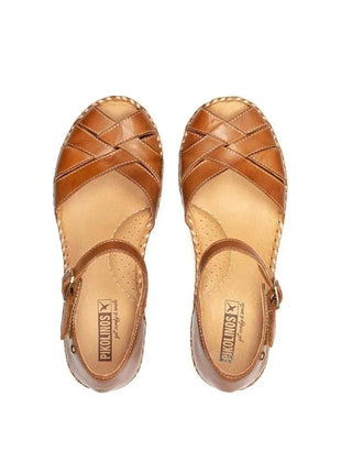 Pikolinos esparto wedges w3z-1840 women leather PlatiNum