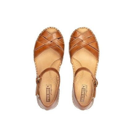Pikolinos esparto wedges w3z-1840 women leather PlatiNum