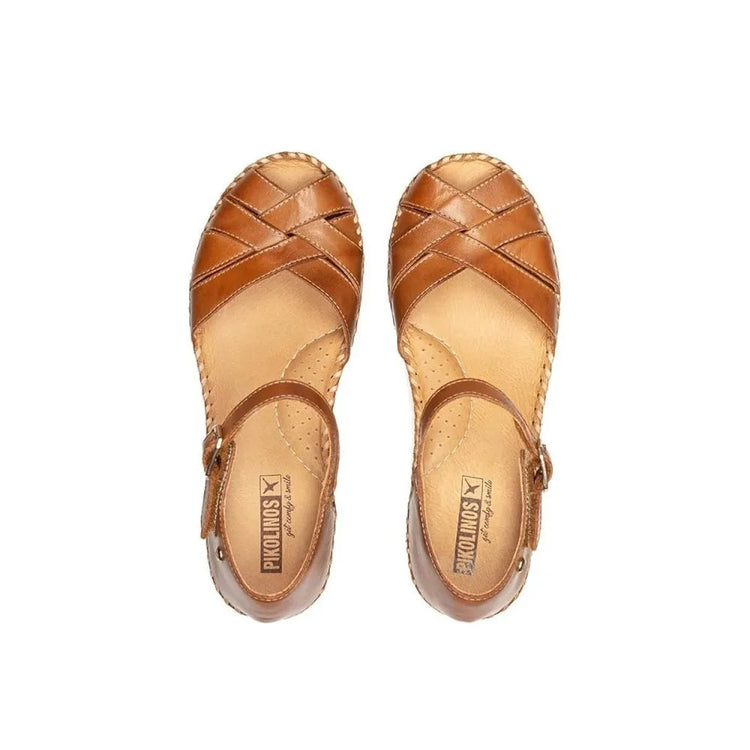Pikolinos esparto wedges w3z-1840 women leather PlatiNum