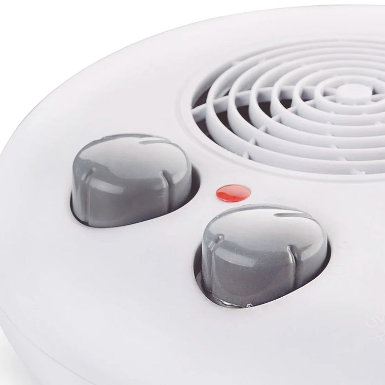 Jocca 2000w portable electric heater with thermostat, heat and fan function, fast and uniform heat, low consumption, non-slip feet, automatic shutdown, indicator light, ideal for maintaining a stable temperature in any room.