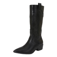 Women's high top country boots – fine toe & comfortable heel. Hd brand.