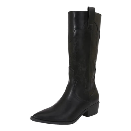 Women's high top country boots – fine toe & comfortable heel. Hd brand.