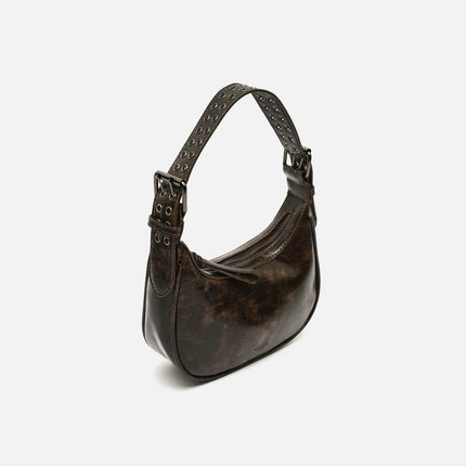 Borsa a tracolla Misako Iloas con manico regolabile e dettagli ED metallizzati. Borse da donna