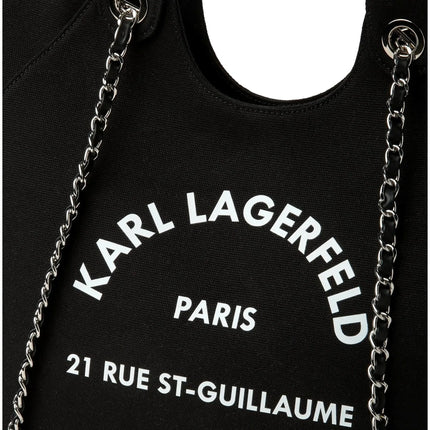 Borsa shopper Rue St-Guillaume KARL LAGERFELD con catena nera
