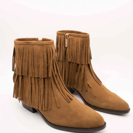 Carmela ankle boot 164395-03 camel suede for women