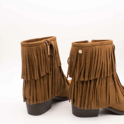 Carmela ankle boot 164395-03 camel suede for women