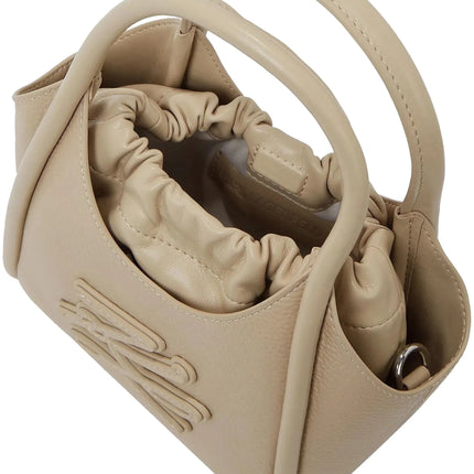 KARL LAGERFELD Mini Tote Bag K/Autograph con toppa beige
