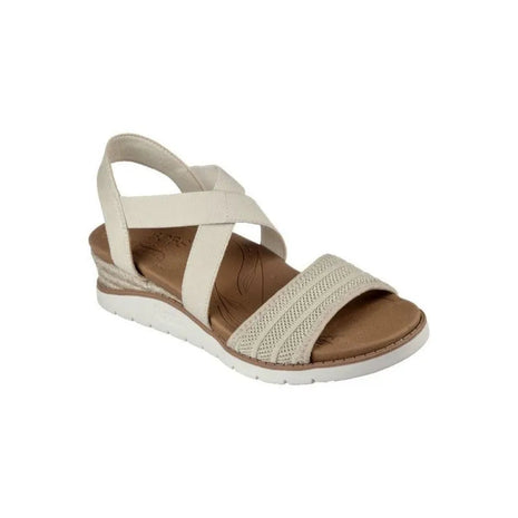Skechers wedges women beige collection 114013 PlatiNum