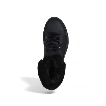 Skechers wonderland women's flat boots black-black