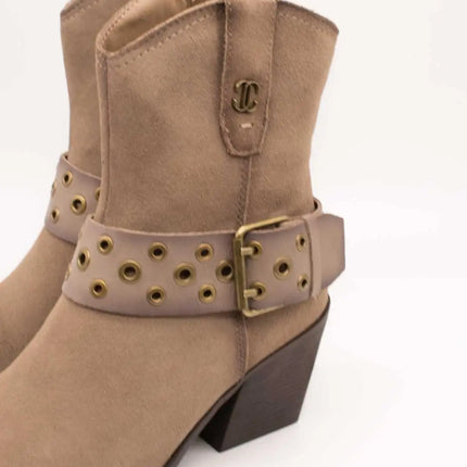 Carmela ankle boot 164132-02 taupe suede for women