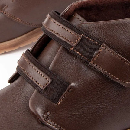 Leather ankle boot with wedge for women. Purapiel akilav2 104909