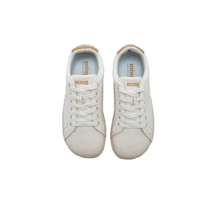 Barefoot Mustang Barefoot Free Aria Women White Sneakers, breathable canvas material, comfortable flat shoes for casual wear, perfect for autumn and spring. PlatiNum