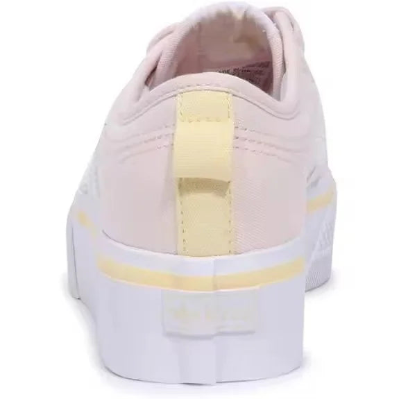Adidas Nizza Platform Sneakers for Women - Retro casual shoes with thick platform sole, lightweight design, and soft colors perfect for walking, festivals, and everyday wear. Comfortable platform shoes ideal for sunny days. PlatiNum