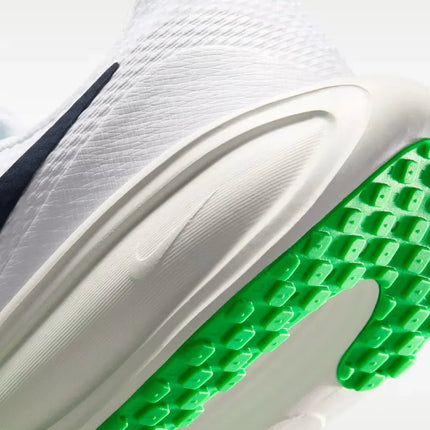 Nike Revolution 8 Men's Running Shoes - Lightweight 292g with Breathable Mesh Upper and Foam Midsole for Cushioning, Drop 10mm, Color: White/Green Spark/Summit White/Midnight Navy, Model HJ9198-111.