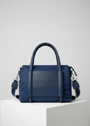 Borsa da donna in nylon e ecopelle |   Borsa shopper con manico lungo |   Ideale per tablet e uso quotidiano