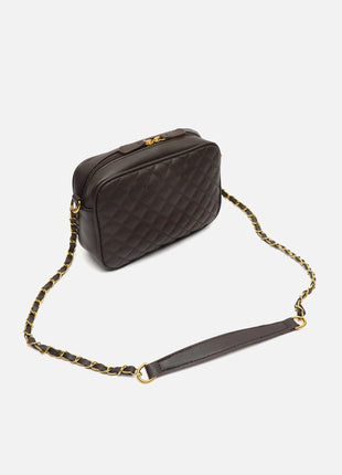 Borsa a tracolla imbottita Misako Cacao Borse da donna