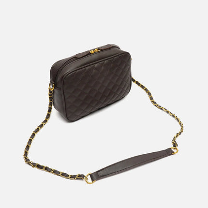 Borsa a tracolla imbottita Misako Cacao Borse da donna
