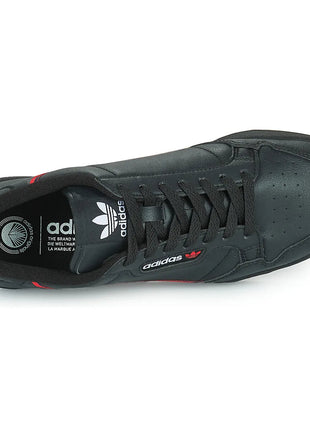 Adidas continental 80 vegan - low-top sneakers for women and men in black - black adidas sneakers for walking and daily use for adults and juniors PlatiNum