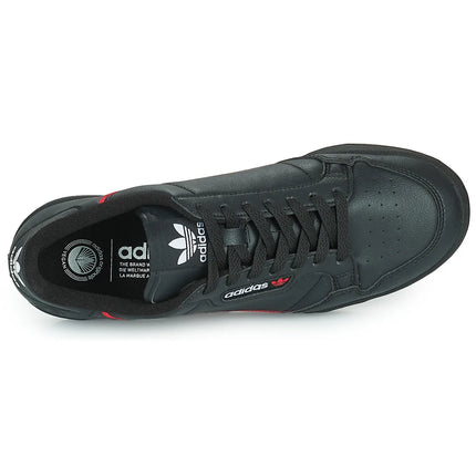 Adidas Continental 80 Vegan - Scarpe da ginnastica basse per donna e uomo in nero - Scarpe da ginnastica Adidas nere per passeggiate e uso quotidiano per adulti e junior